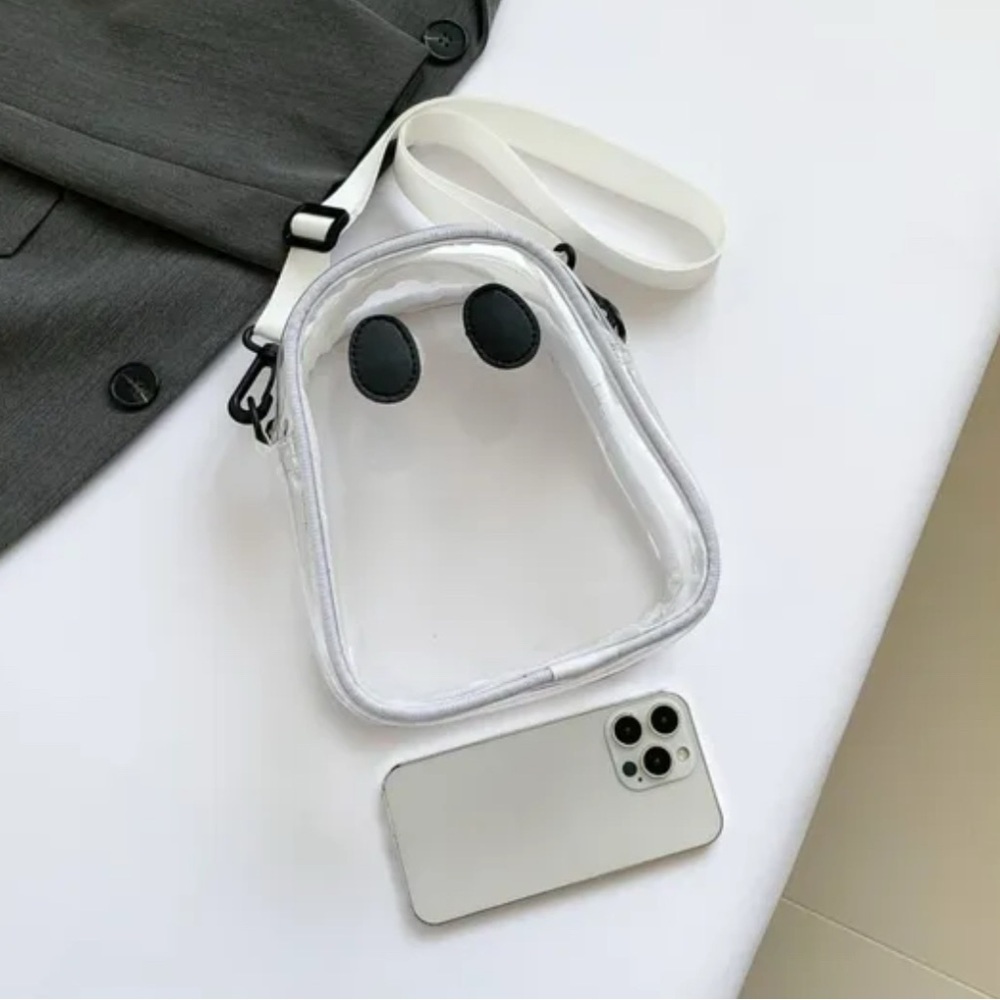 Clear Ghost Crossbody Bag Stadium Bag - Picture 3 of 5